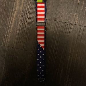 American flag dog collar